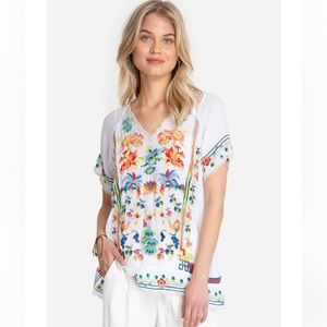 JOHNNY WAS “Sky” Blouse. Size XS. Excellent condition (worn once.)